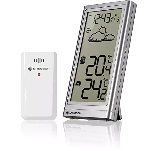 Bresser Wetterstation Funk mit Außensensor Meteo Temp