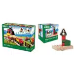 BRIO World 33719 Bahn Bauernhof Set Holzeisenbahn & World 33754 Magnetisches Glockensignal Eisenbahnzubehör Holzeisenbahn Kleinkinderspielzeug empfohlen