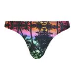 bruno banani Herren Afterglow G-String, Palmen Print