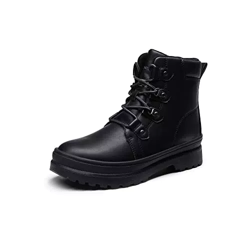 Bruno Marc Herren Schneestiefel Warm Gef?ttert Jungs Winterstiefel Kurzschaft Stiefeletten Arbeit Stiefel Winter Outdoor Trekking Wander Schuhe SCHWARZ SBSB223M-E Gr??e 44