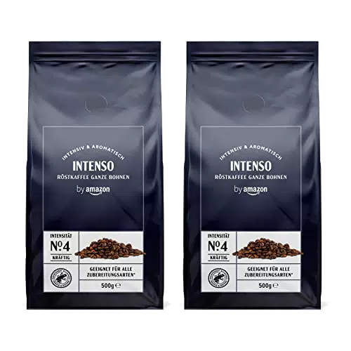 by Amazon Kaffeebohnen Caffè Intenso, Leichte Röstung