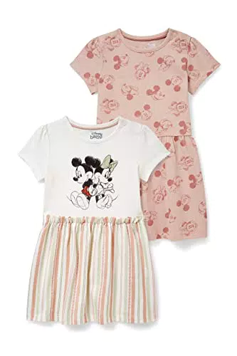 C&A Baby Mädchen Kleid Normale Länge Fit & Flare rosa 68