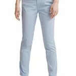 C&A Damen Chino Hosen Casual Mid Rise/Mid Waist Stretch|Baumwolle hellblau 48 S-L-R