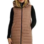 C&A Damen Steppweste Polyester taupe 40