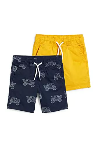 C&A Kinder Jungen Shorts Baumwolle 2er Pack|Multipack dunkelblau 110