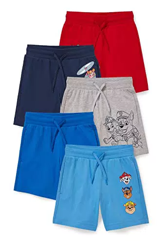C&A Kinder Jungen Shorts Baumwolle Regular Multipack|5er Pack Paw Patrol dunkelblau 116