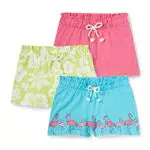 C&A Kinder Mädchen Shorts Baumwolle 3er Pack|Multipack hellblau 122