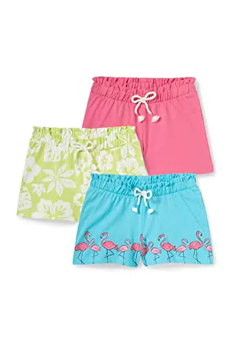C&A Kinder Mädchen Shorts Baumwolle 3er Pack|Multipack hellblau 122