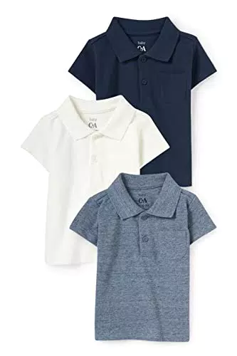 C&A Multipack 3er - Baby-Poloshirt cremeweiß 86
