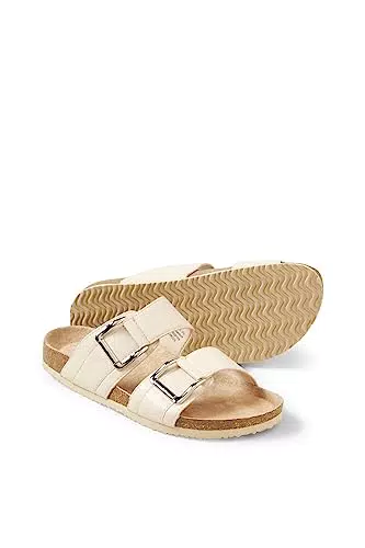 C&A Sandalen - Lederimitat hellbeige 41