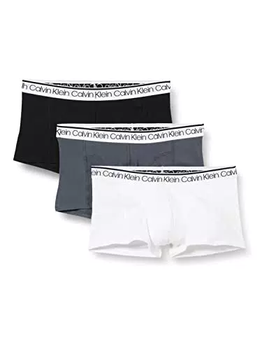 Calvin Klein Herren 3er-Pack Boxershorts 3 PK Low Rise Trunk mit Stretch