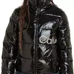 Calvin Klein Jeans Damen Jacke Shiny Short Fitted Winterjacke