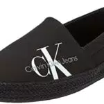 Calvin Klein Jeans Herren Espadrilles Stoffschuhe, Schwarz