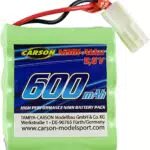 Carson 500608256 9, 6V/600mAh NiMH Amphi Pow.Truck Mini Stecker Tamiya - Ersatzbatterie; RC Batterie