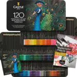 Castle Art Supplies 120 Aquarellstifte-Set, Leuchtende Pigmente