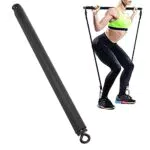 cersalt Pilates Fitness Bar, Resistance Bands Bar Yoga Rallye Stange Fitnessbänder Pilates Bar für Krafttraining für den Sport