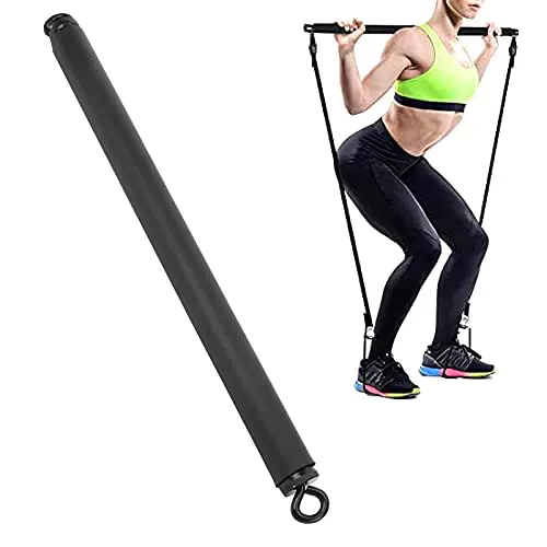 cersalt Pilates Fitness Bar, Resistance Bands Bar Yoga Rallye Stange Fitnessbänder Pilates Bar für Krafttraining für den Sport