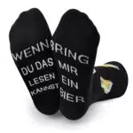 cheap4uk Lustige Socken, Bier Socken Mit Spruch WENN DU DAS LESEN KANNST BRING MIR EIN BIER
