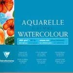 Clairefontaine 96455C Aquarellblock Etival weiß
