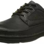 Clarks Herren Nature Three Derby, Schwarzes Leder