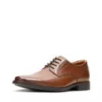 Clarks Herren Tilden Plain Derbys, Dark Tan Leather