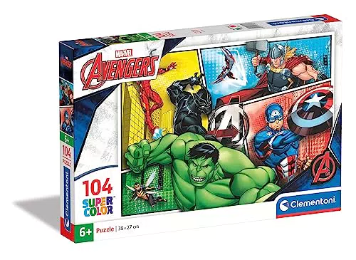 Clementoni 27284 Supercolor The Avengers Puzzle 104 Teile ab 6 Jahren