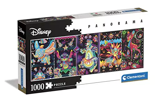 Clementoni 39659 Classics Stück Panorama Disney Joys-Puzzle 1000 Teile ab 9 Jahren