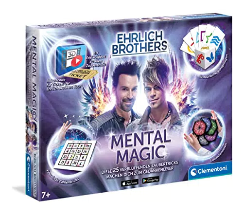 Clementoni 59182 Ehrlich Brothers Mental Magic, Zauberkasten für Kinder ab 7 Jahren