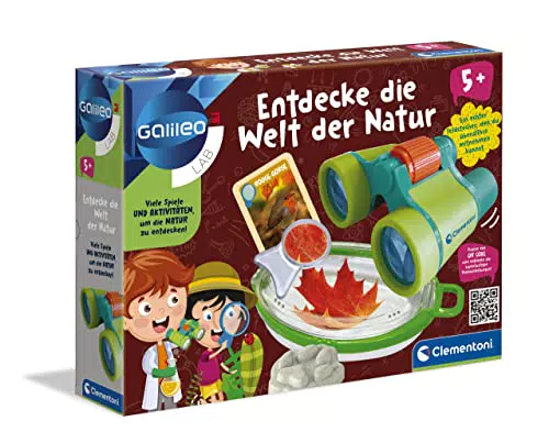 Clementoni Galileo Lab Entdecke die Welt der Natur, spannender Koffer zum Erkunden der heimischen Flora & Fauna