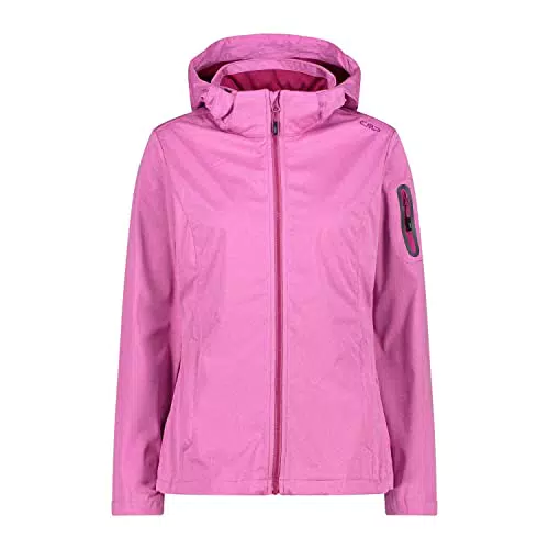 CMP - Leichte Softshell-Melange-Jacke für Damen mit abnehmbarer Kapuze