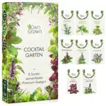 Cocktail Kräuter Set: 8 Sorten erlesene Cocktail Kräuter Samen für frische Kräuter Pflanzen für Fensterbank