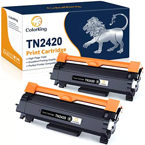 ColorKing TN2420 TN-2420 Toner Kompatibel für Toner Brother MFC L2710DW MFC-L2710DW HL-L2350DW MFC-L2710DN HL-2310D DCP-L2530DW MFC-L2730DW MFC-L2750DW DCP-L2510D TN 2420 TN-2410