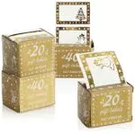 com-four 120x Geschenkaufkleber für Weihnachten - Aufkleber in zwei Größen für Geschenkbeschriftung goldfarben - Geschenketiketten mit weihnachtlichen Motiven