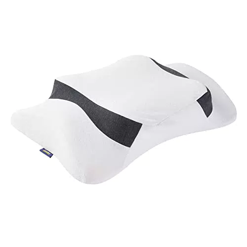 Coolux Sleep Memory-Schaum Orthopädisches Kopfkissen Nackenkissen ergonomisches Nackenhörnchen für Nacken- und Schulterschmerzen Nackenstützkissen für Rücken