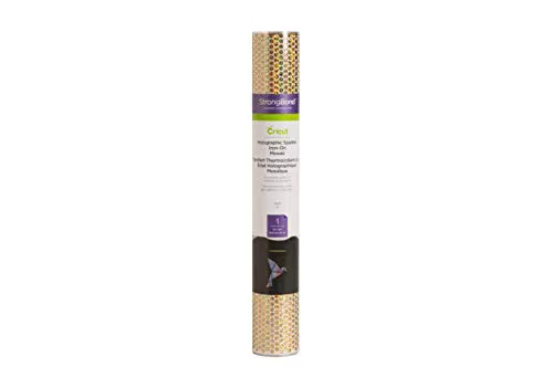 Cricut 2006981 Holografische glitzernde Mosaik-Kreise zum Aufbügeln