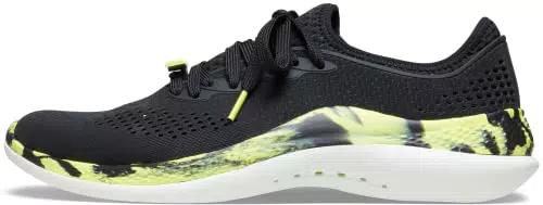 Crocs LiteRide 360 Marbled PacerM, Holzschuh, Black/Citrus