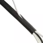 D-Line CTT1.1B Schwarzer Kabelschlauch, Flexibles Kabelrohr zur Kabelorganisation - 32mm Außendurchmesser - Länge 1
