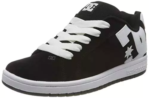DC SHOES Court Graffik Skate Shoe, Black/White