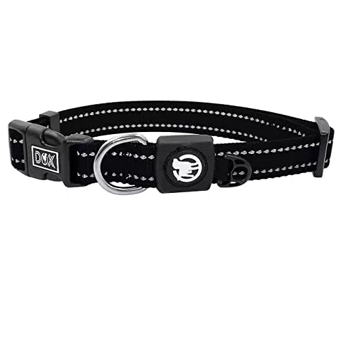 DDOXX Hundehalsband Nylon, reflektierend, verstellbar