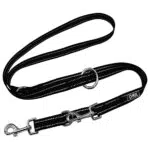 DDOXX Hundeleine Nylon, reflektierend, 3fach verstellbar