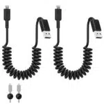 dé [Apple MFi Zertifiziert & CarPlay Kompatibel Spiralkabel
