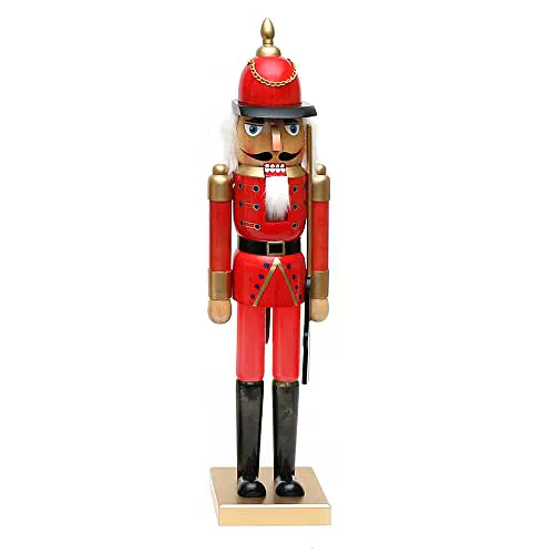 Dekohelden24 Wunderschöner Nussknacker Soldat, in rot