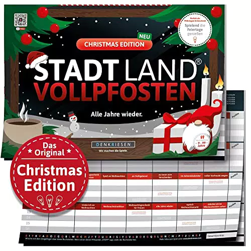 DENKRIESEN - Stadt Land VOLLPFOSTEN Christmas Edition - 'Alle Jahre Wieder' - A4
