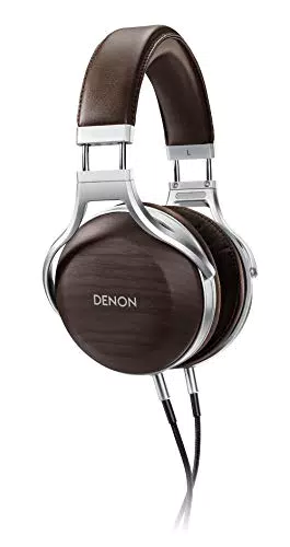 Denon AH-D5200 Premium Over Ear Kopfhörer mit Ohrschalen aus Zebraholz