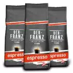 Der-Franz Espresso Kaffee, ganze Bohne, 3 x 500 g