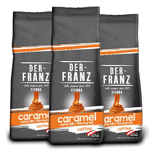 Der-Franz Kaffee, aromatisiert mit mit Karamell, Arabica und Robusta Kaffeebohnen