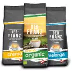Der-Franz Kaffee Pack, gemahlen, 3 x 500 g,