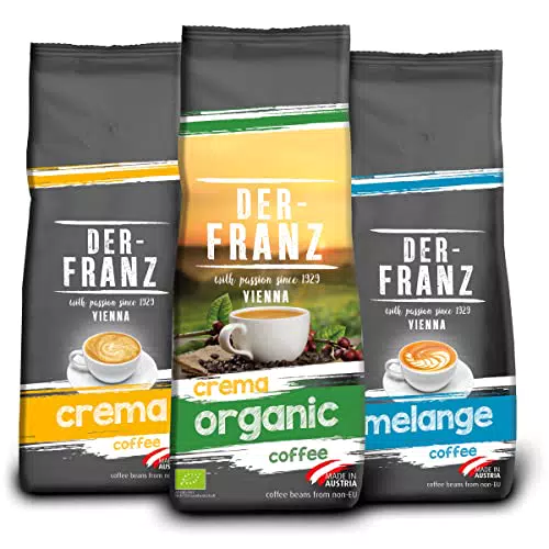 Der-Franz Kaffee Pack, gemahlen, 3 x 500 g,