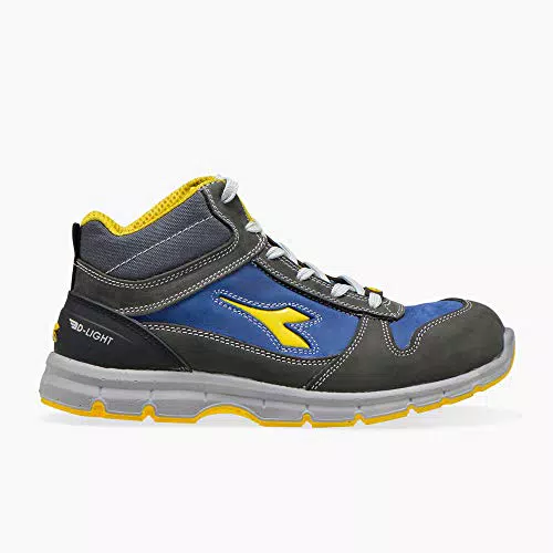 Diadora Unisex Run MID S3 SRC ESD, Castle Rock/Insignia Blue