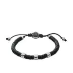 Diesel Armband Für Männer Perlen, 16.5Cm-25Cm Schwarzes Halbedelstein-Armband